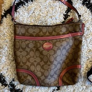 Coach Brown and Pink Women's Bag